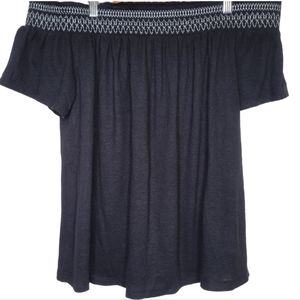 NWT Old Navy Off Shoulder Smocked Yoke Top, Size M